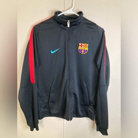 Nike Barcelona Full Zip Soccer Jacket Size M - Picture 1 of 3